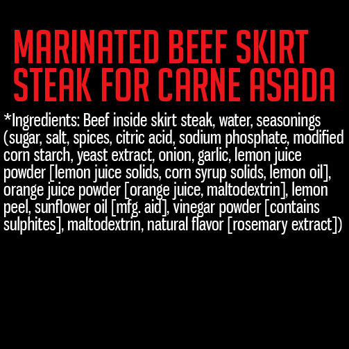 Carne Asada Beef Skirt Steak