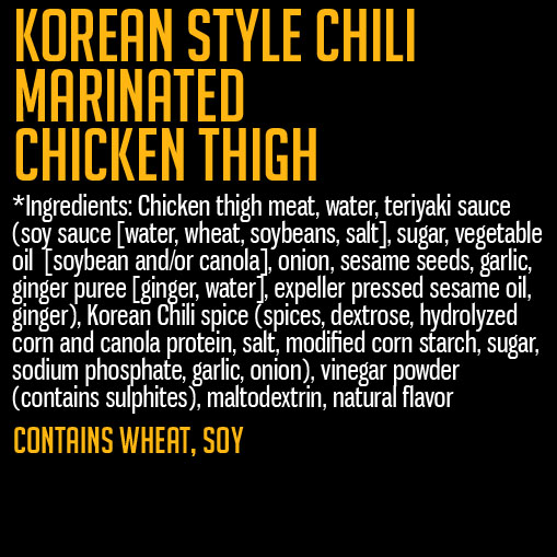 Korean Style Chili Chicken Thigh