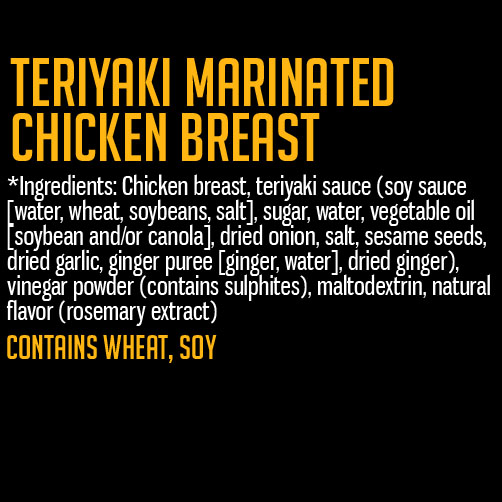 Teriyaki Marinated Chicken Breast