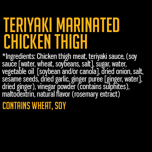 Teriyaki Marinated Chicken Thigh